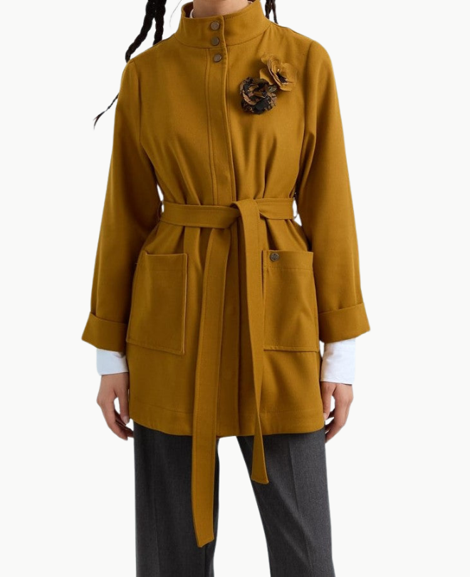 Veste à Col Montant avec Proche